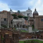 Ruínas do Fórum Romano, centro da vida política de Catão o Jovem