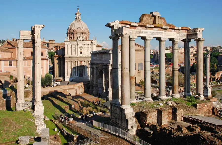 Ruínas do Fórum Romano, em Roma, cidade dos filósofos estoicos da fase romana